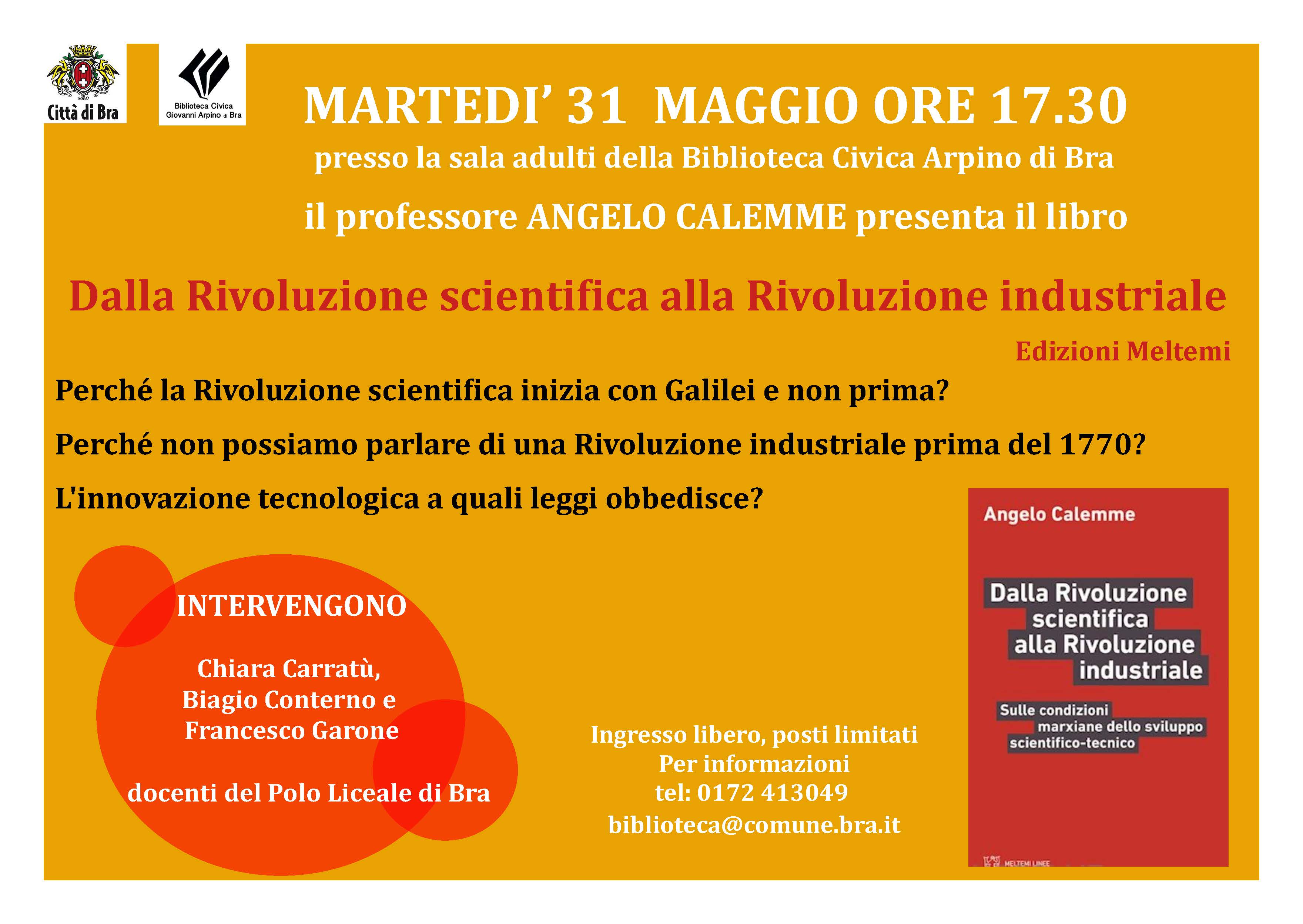 In biblioteca si presenta il libro del professor Angelo Calemme