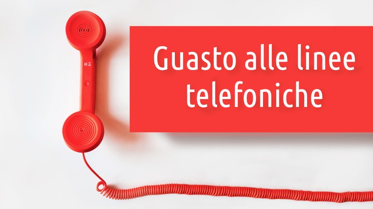 (Risolto) Guasto tecnico alle linee telefoniche: possibili disservizi