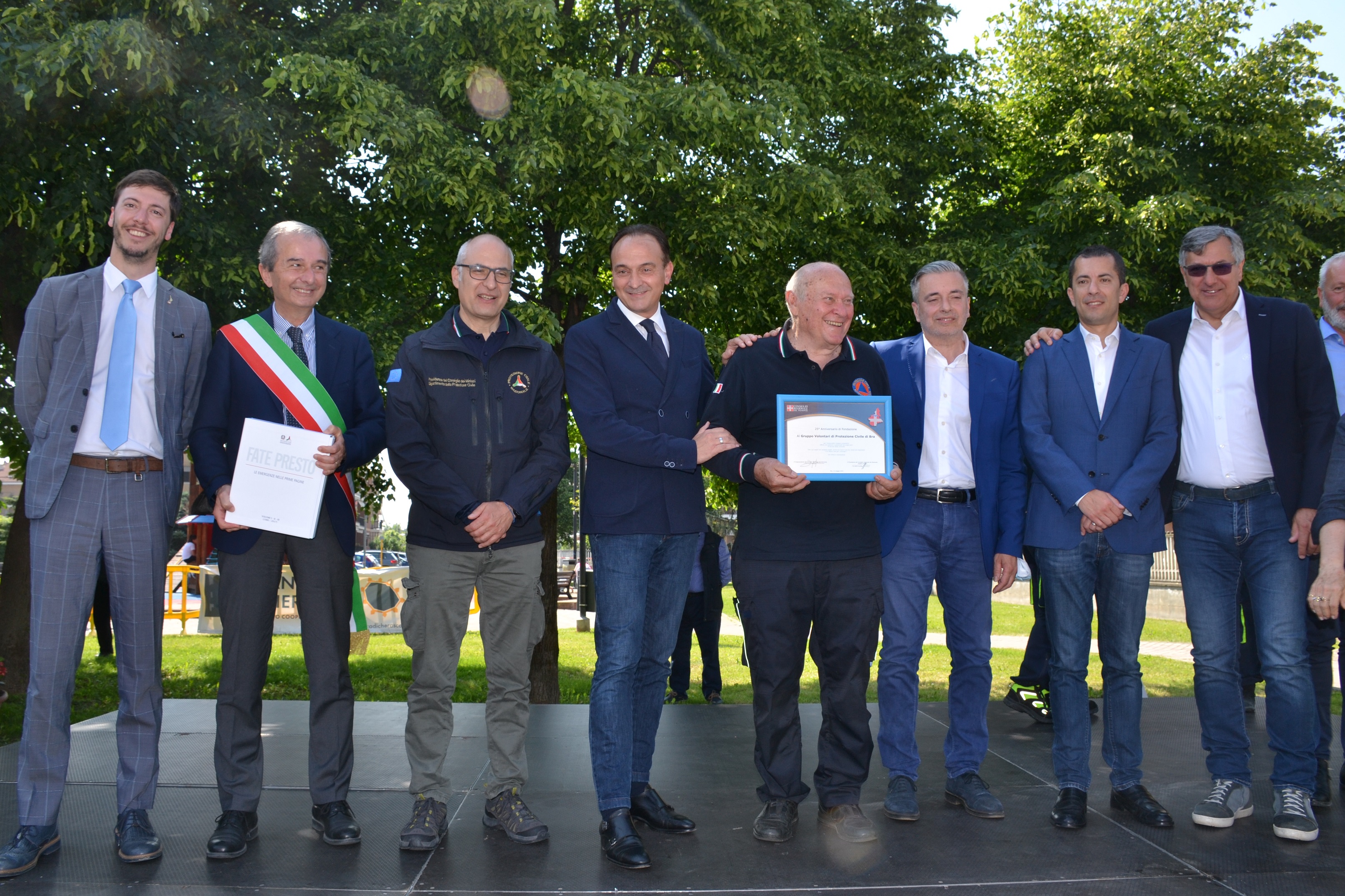 Area verde di via Milano intitolata ai Volontari  di Protezione Civile