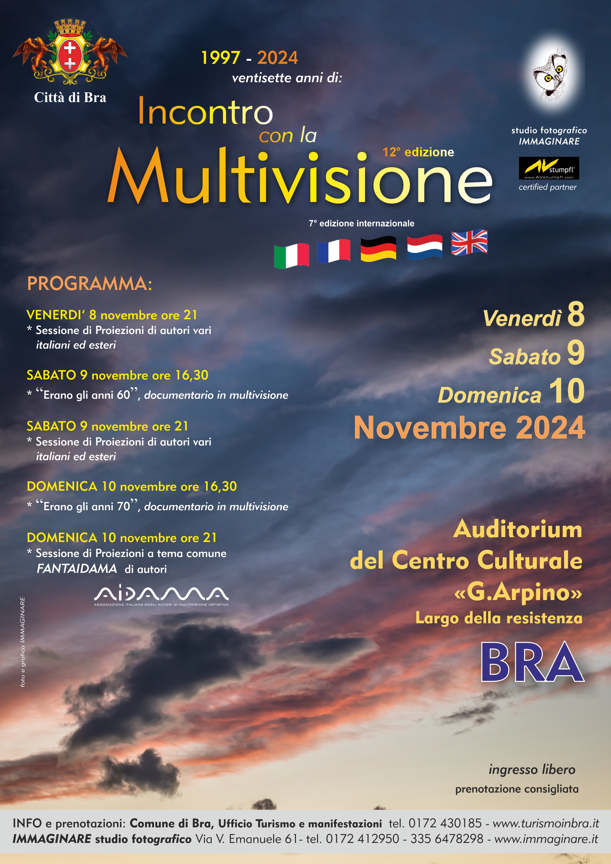 Dall'8 al 10 novembre il Festival “Incontro con la Multivisione”