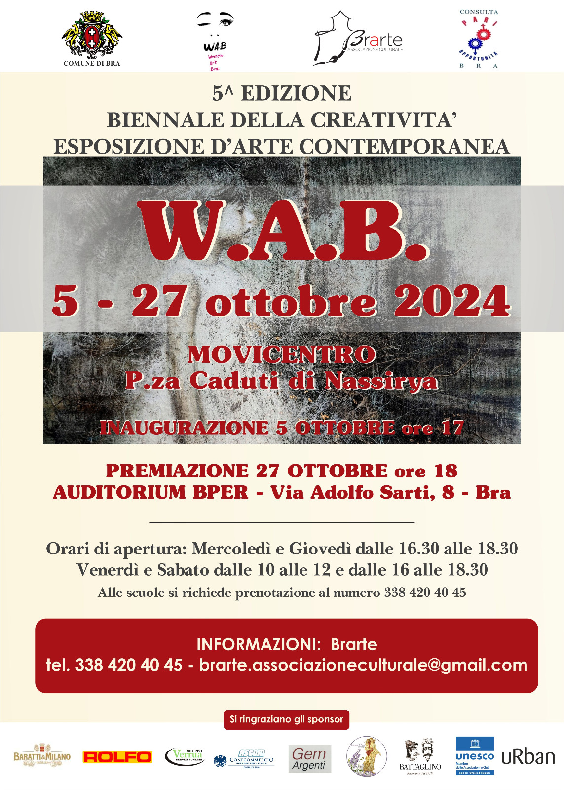 Dal 5 al 27 ottobre torna la Biennale della creatività WAB