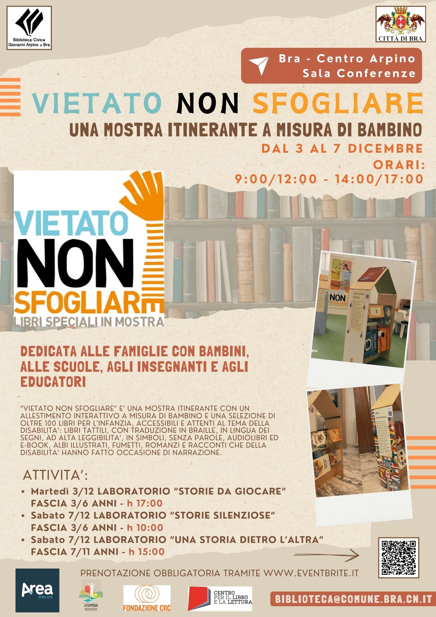 “Vietato non sfogliare”: una mostra di libri inclusivi a Bra