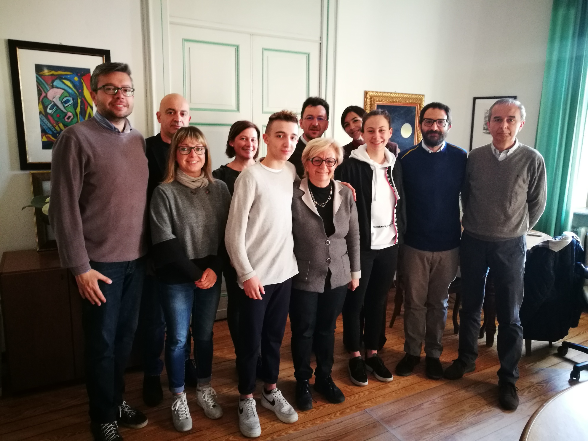 La giunta comunale si congratula con due giovani campioni